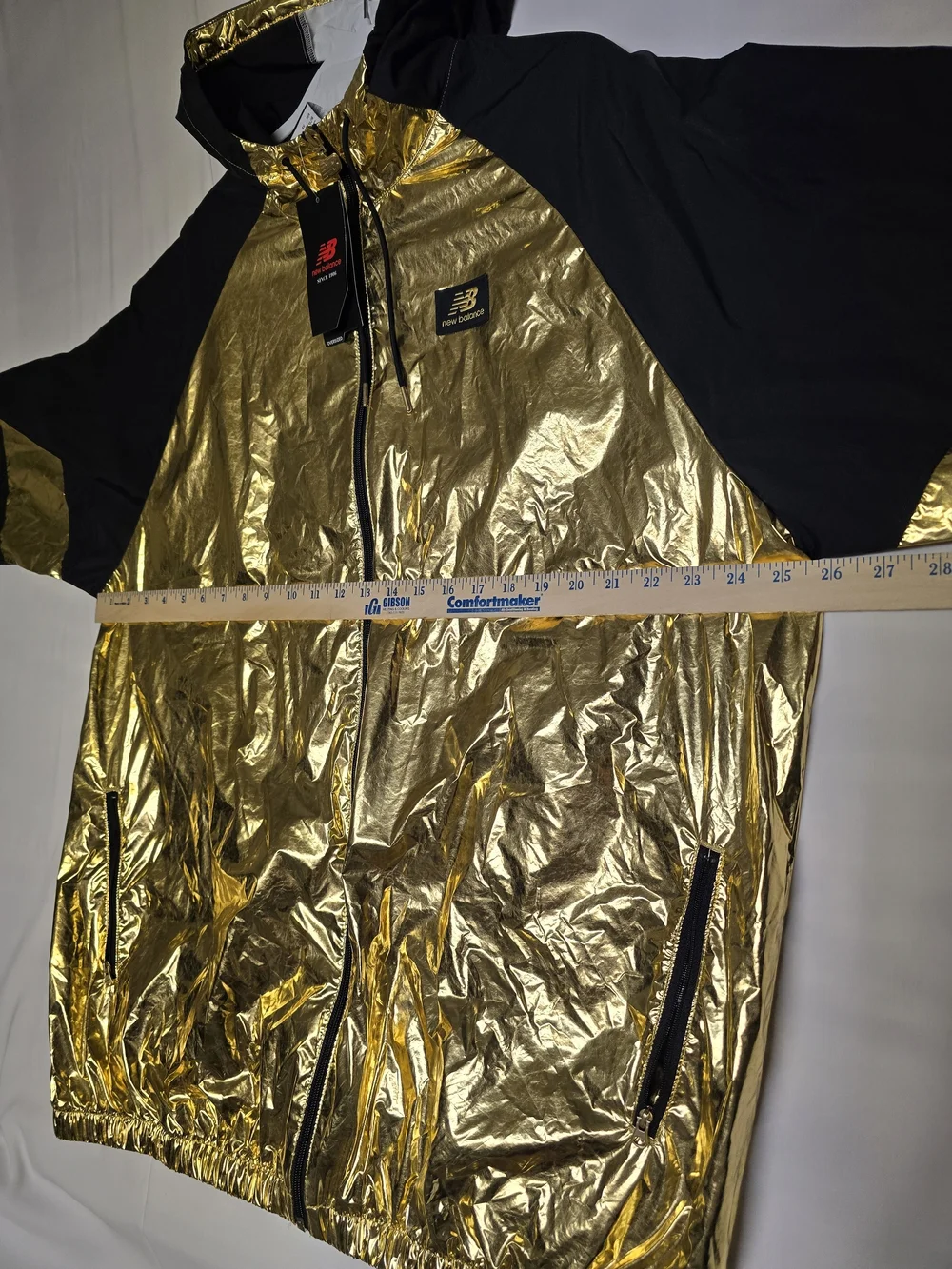NWT New Balance Athletics Podium Shine Windbreaker Jacket